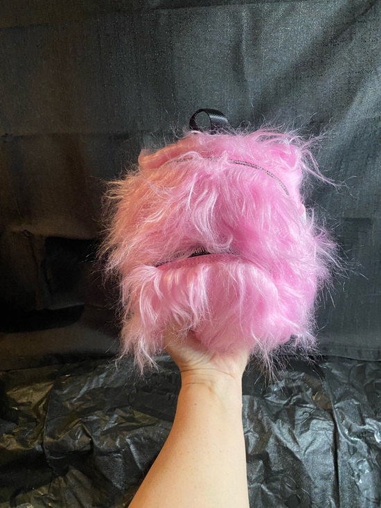 Sugar Thrillz Other - Sugar Thrillz Pink Fuzzy Kids Backpack